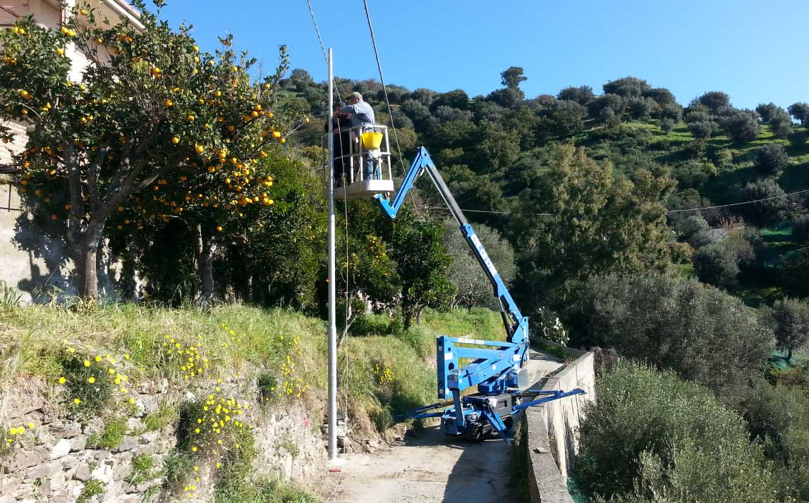 lavori di elettrificazione frazioni